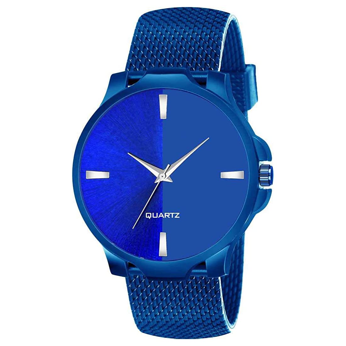 Shocknshop Polyurethane Analog Multicolored Dial Unisex Watch For Men Women (Blue Colored Dial And Strap) -W55, Blue Band (B0BJ9544MV) Amazon Price History, Amazon Price Tracker