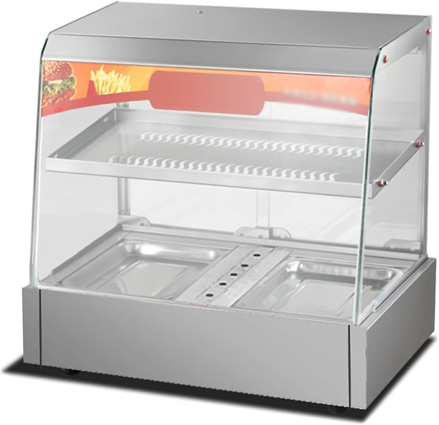 食品ウォーマー Amazon｜ホット食品陳列キャビネットウォーマー、500W電気2段カウント