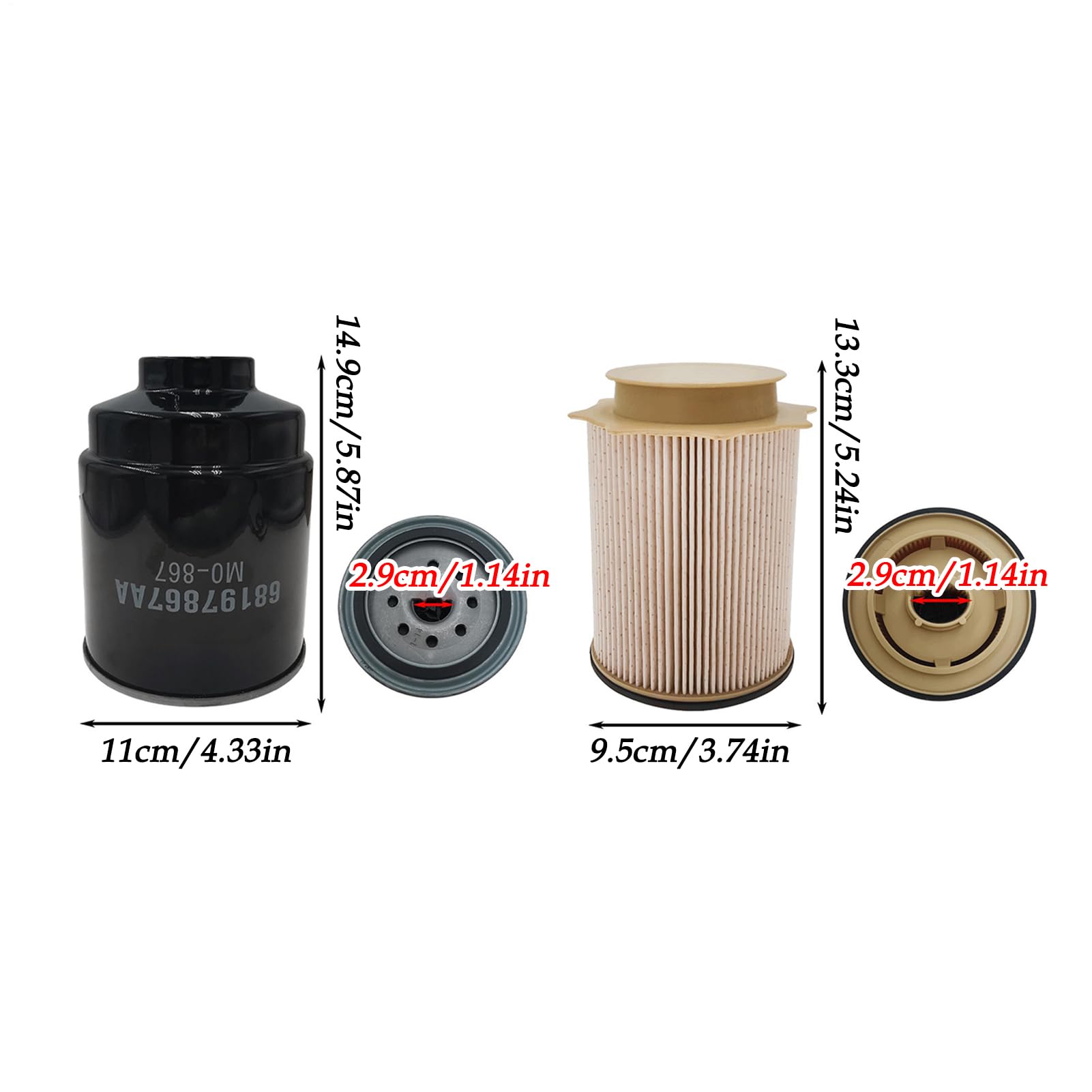 Filtro 'Olio Per La Automobile Filtro per Acqua e Olio del Motore | Separatore Acqua Per La Riparazione Auto Per Camion Camper Berlina Furgone Marino Manutenzione Automobilistica Riparazione
