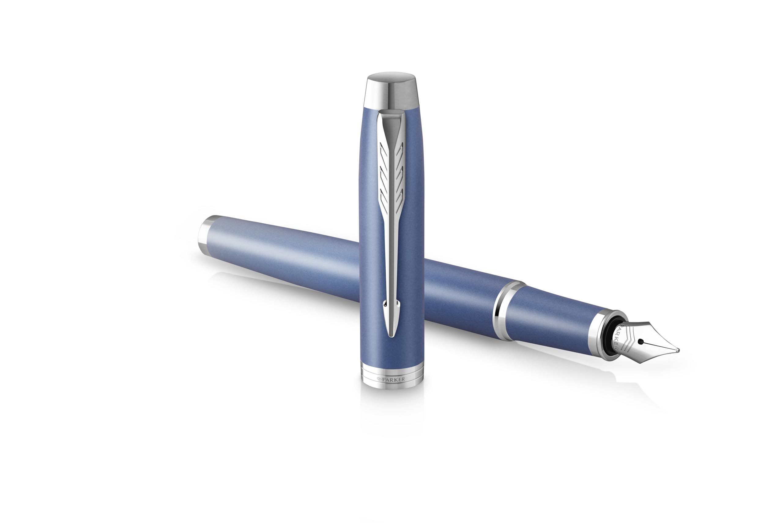 PARKER IM Rituals Juego de 3 bolígrafos y plumas estilográficas y bolígrafos con grabado, bolígrafo premium, caja de regalo, personalizado, cumpleaños (azul)