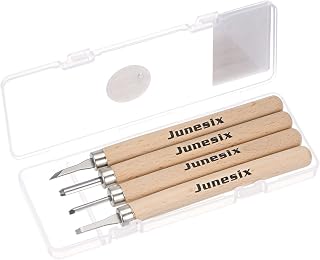 uxcell 4pcs Wood Carving Knife Tools Chisels Set SK5 Alloy Tool Steel