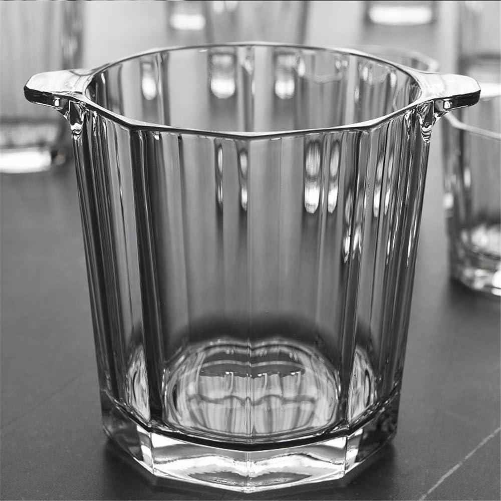 Cubo de hielo vidrio espesado for vino, champán, bolitas for el hogar, cubo for bebidas
