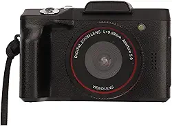 Câmera Digital 1080p 16mp Hd Câmera Digital Inteligente Micro Câmera Slr Fotografia Portátil Material Abs Leve Preto