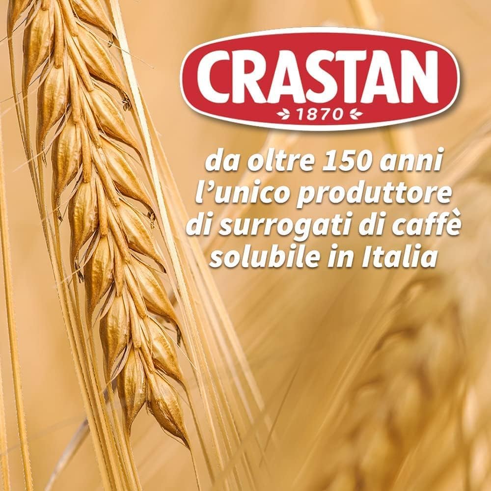 Italian Gourmet - Crastan - Orge Torréfiée Italienne Moulue pour Moka – Orzo Italiano Crastan – Alternative au Café Sans Caféine – Goût Toasté Intense, Pour Cafetière 6 x 500 g + Italian Gourmet Polpa