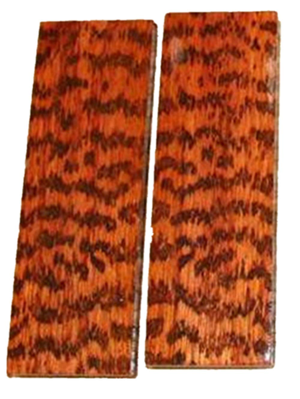 1 Pair Snake Wood Knife Handle Scales Slabs Sword Handles Grips Knives Custom DIY Material Tool for Blank Blades-4.72"x1.57"x0.39"(Each is Unique)