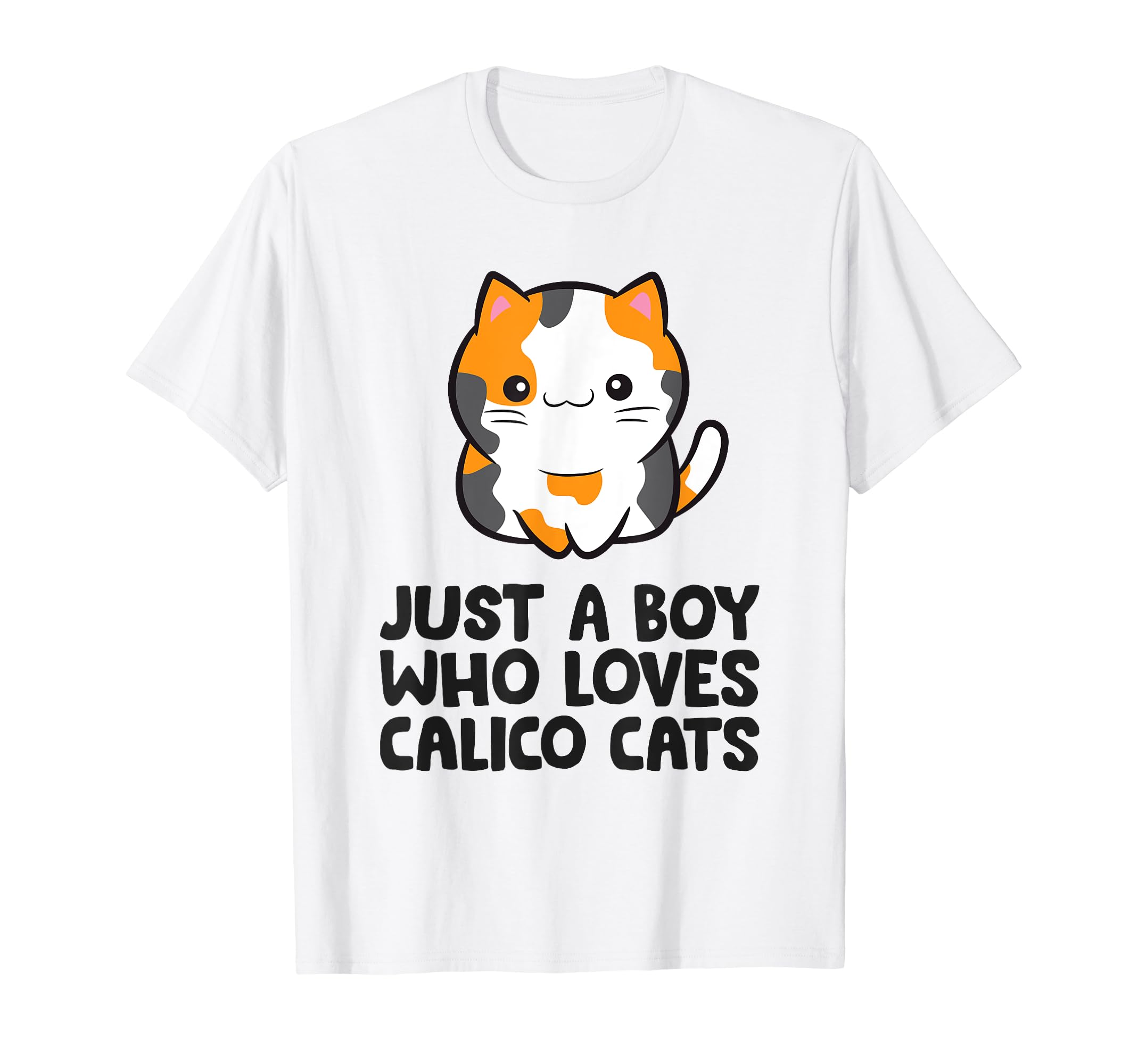 Calico Cat Gifts And TeesCalico Cat Just a Boy Who Loves Calico Cats T-Shirt