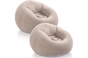 2-Pack Inflatable Sofa Chairs - Perfect for Camping, Home, or Lounging
