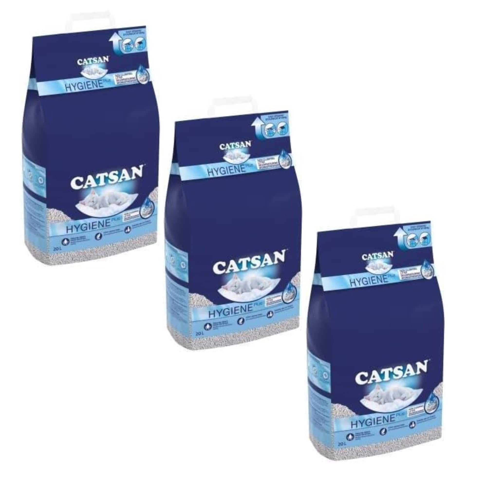 Sabbia Per Lettiera Catsan Hygiene Plus - Confezione 5x10L, Igienica E Assorbente Per Gatti - Foto 11