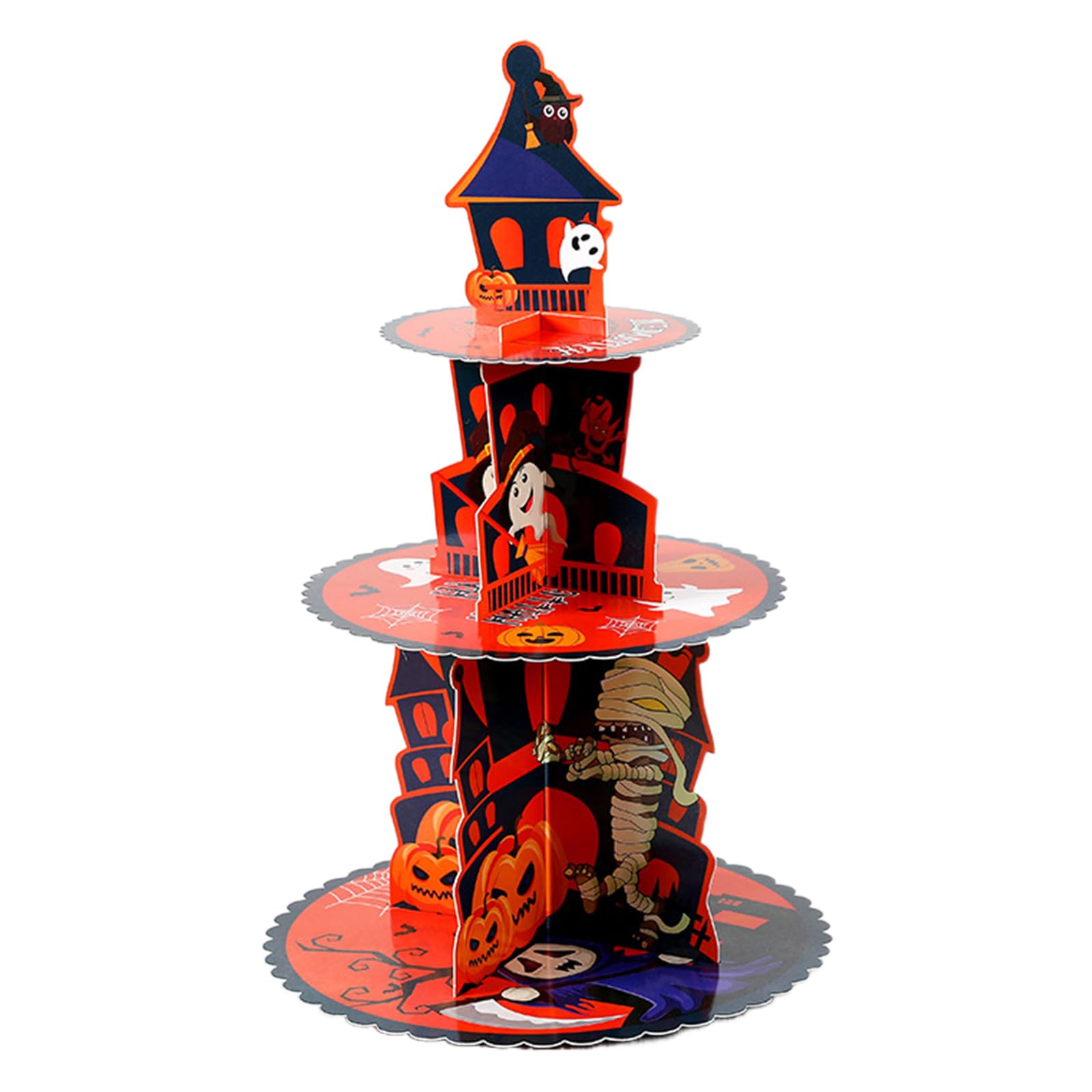 Buxuaaaa B Uxuaaaa Practical Party Cake Display Rack Multilayered Halloween Cake And Dessert Stand Holder For Home And Akery Use Festival Aking Accessories