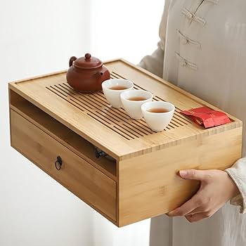 Amazon｜zjdgweh 中国茶トレイ排水タイププレート 中国茶器 茶盤