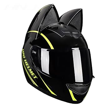 Amazon.co.jp: 猫耳オートバイヘルメットフルフェイスオートバイ