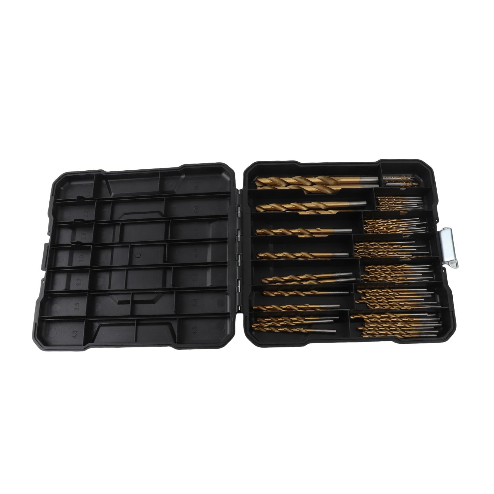 Juego de brocas helicoidales de 99 piezas, taladro manual eléctrico de acero de alta velocidad, broca de vástago redondo de 1,0 a 3,0 mm para metal, madera y plástico