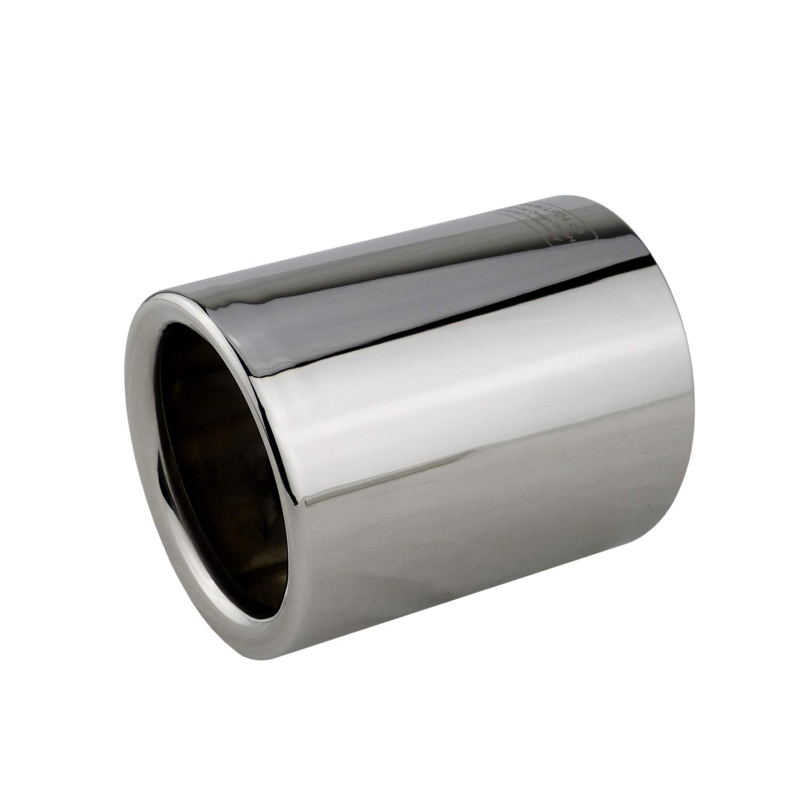 L&P A304 1 Terminale di Scarico in acciaio inox 76 mm cromato lucidato a specchio Plug&Play codici di serie 18307622764 7622764-18307622762 7622762