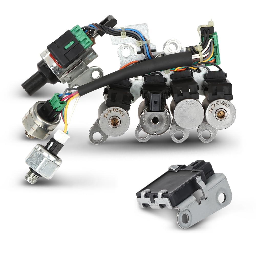CHEDA Transmission Valve Body Solenoid Sensor Kits Compatible with Nissan Altima Rogue 2009-2012,Fit Nissan Sentra 2007-2012,Fit Dodge Caliber 2007-