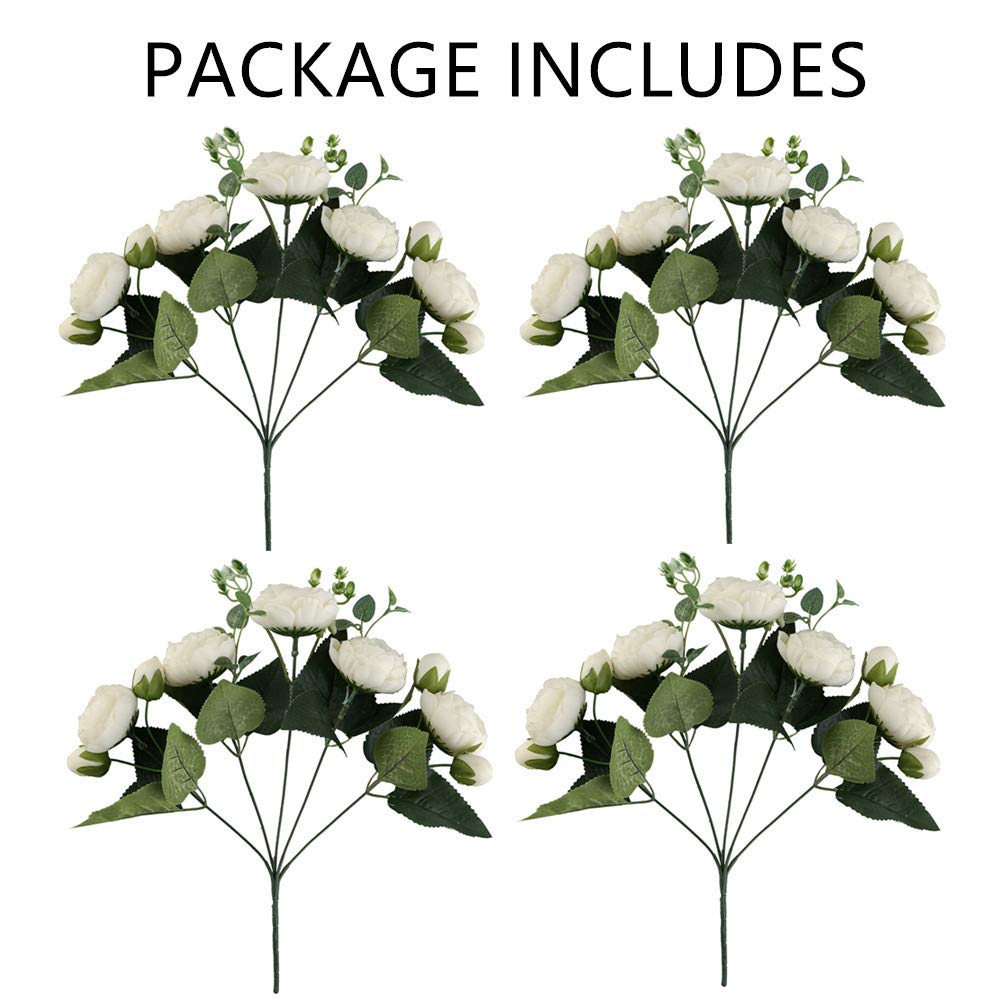 NUPTIO Boules de Fleurs en Plastique pour Centres de Table, Adapté pour Le Support de Fleurs de la Pièce Maîtresse de Mariage de Notre Magasin pour la Décoration de la Saint-Valentin (Blanc)