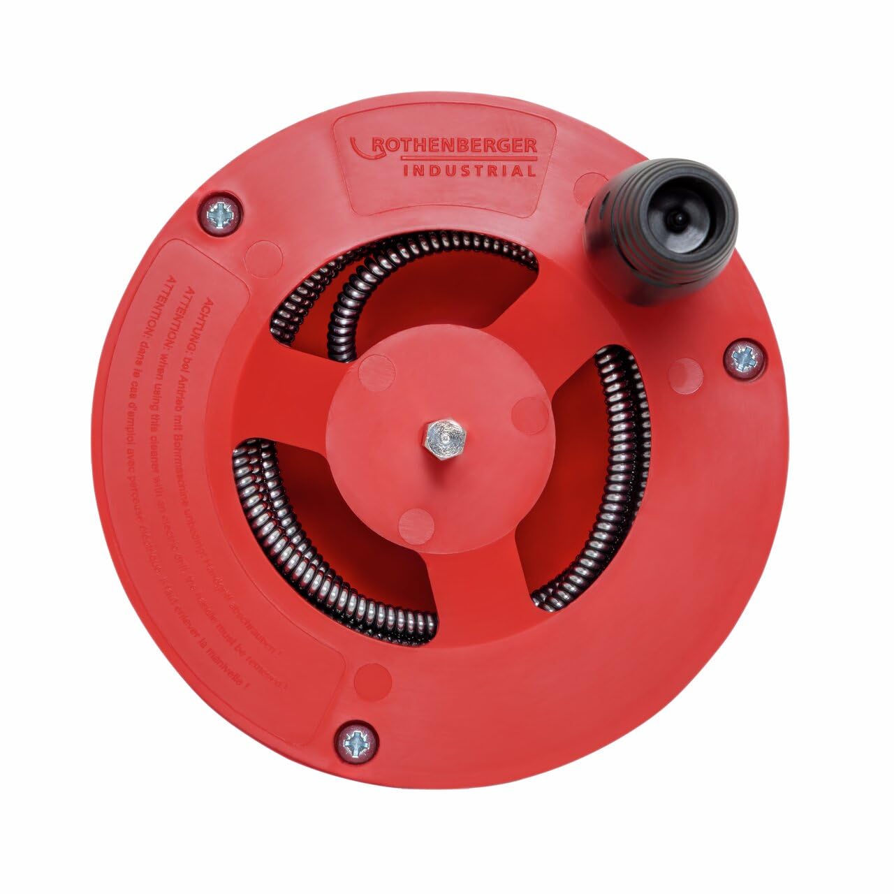ROTHENBERGER Industrial Espiral de limpieza de tuberías de 4,5 m de longitud, desagües obstruidos, apta para taladro y atornillador inalámbrico, desagüe en baño o cocina, 072990E