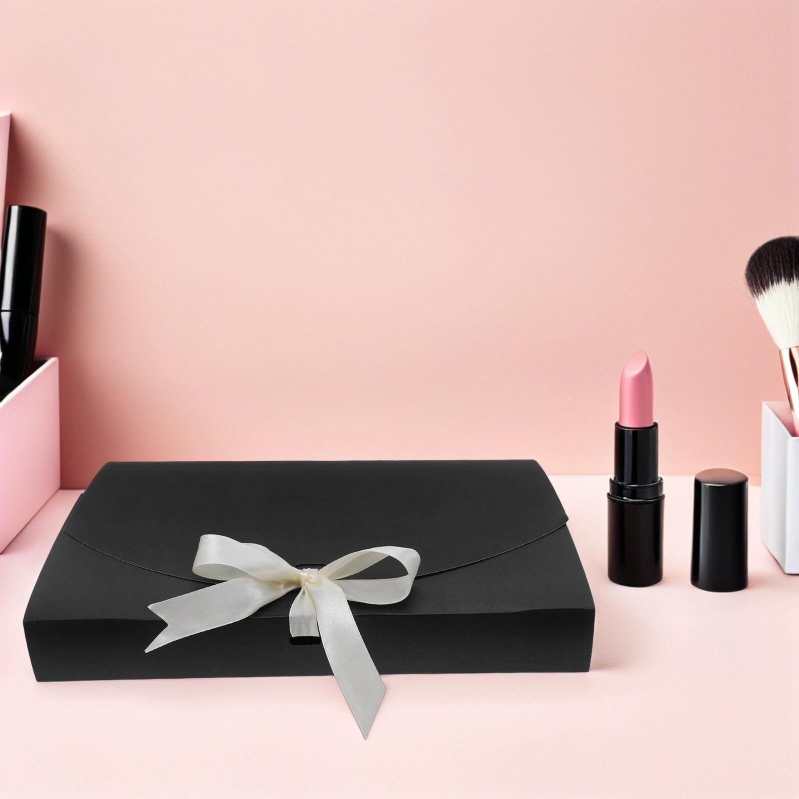 BESTYASH 20 Stück Teiliges Geschenkverpackungsset aus Schwarzem Perlmuttpapier mit Schleifenband Vielseitige Verpackungsbox für Schals Hemden Dessous und Pyjamas als Hochzeits- Geburtstags