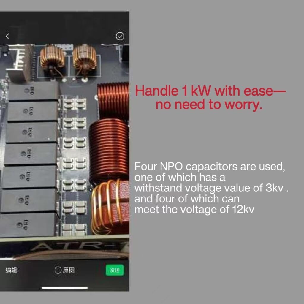 VIDOO Syntoniseur d'Antenne Automatique ATR1000 1000W 1.8-30MHz HF Ondes Courtes Supporte Contrôle WiFi pour YAESU ICOM