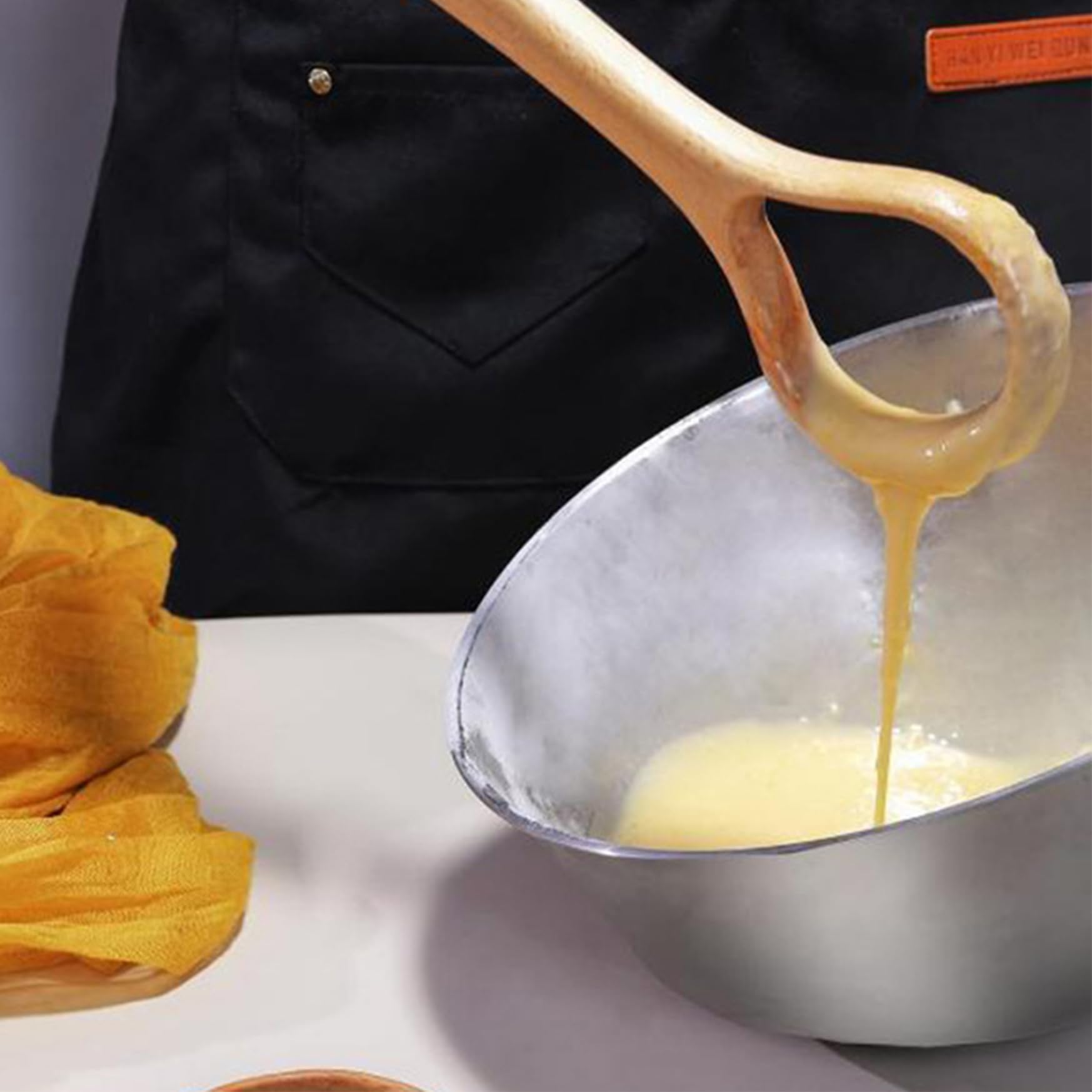 Wooden Danish Dough Whisk,Sourdough Wood Stirrer,Handheld Manual Bread Dough Whisk,Labor-saving Danish Dough Whisk for Blending, Egg Beating, Baking/12x3in