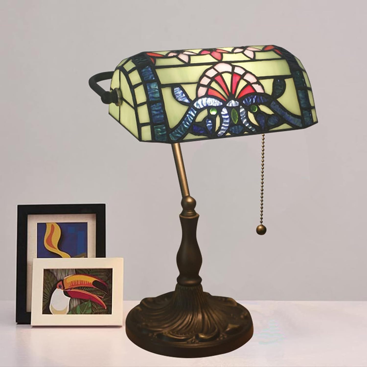 Table Lamp Bankers Green Restaurant Light for Tiffany Banker Desk Lamps(2)