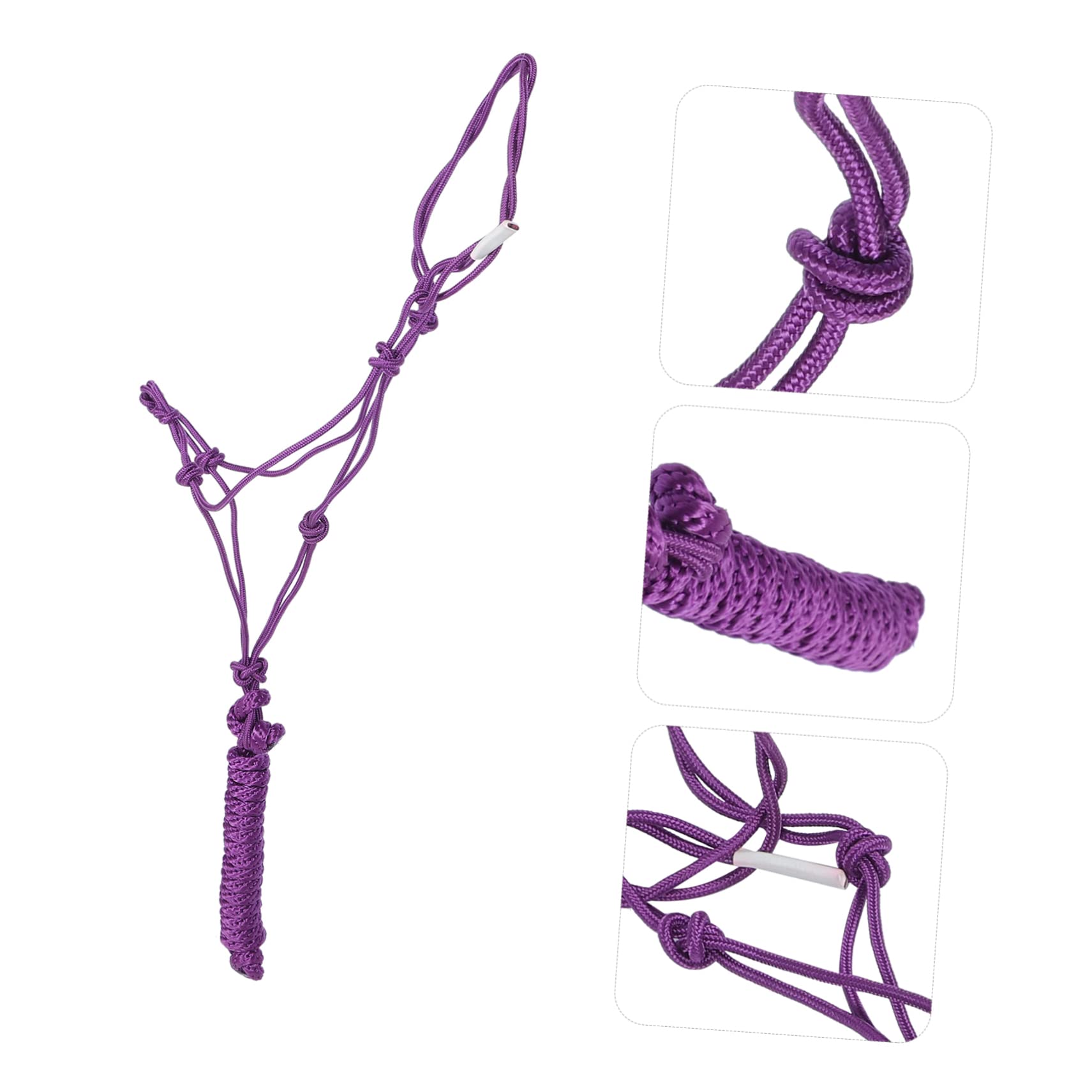 Cabezada De Cuerda Resistente para Caballos Accesorio Profesional De Entrenamiento Duradera y Cómoda Adecuada para Montar y Control Equino