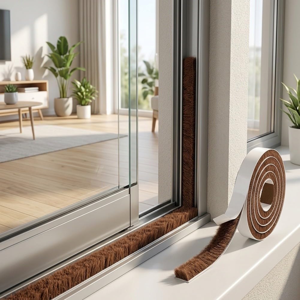 Cinta Autoadhesiva de Espuma Burlete para Ventanas y Sellador Aislante Térmico Anti para impacto 9x5mm Varios Colores(Gray)