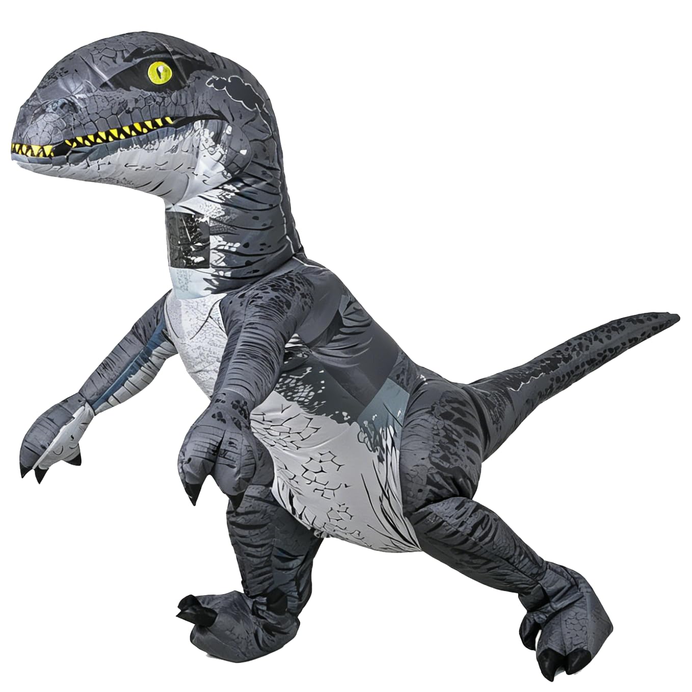 RHYTHMARTS Nadmuchiwany kostium dinozaura dla dorosłych, kostium T-Rex Velociraptor, nadmuchiwany kostium dinozaura na imprezy, Halloween, Boże Narodzenie, karnawał