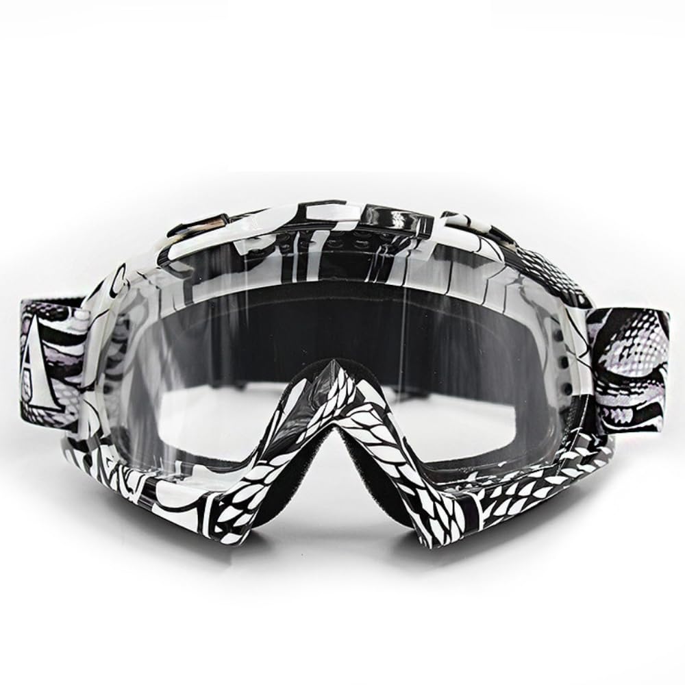 Occhiali Moto Motocross Occhiali Sci Mascherina Snowboard Antivento Antipolvere Antigraffio