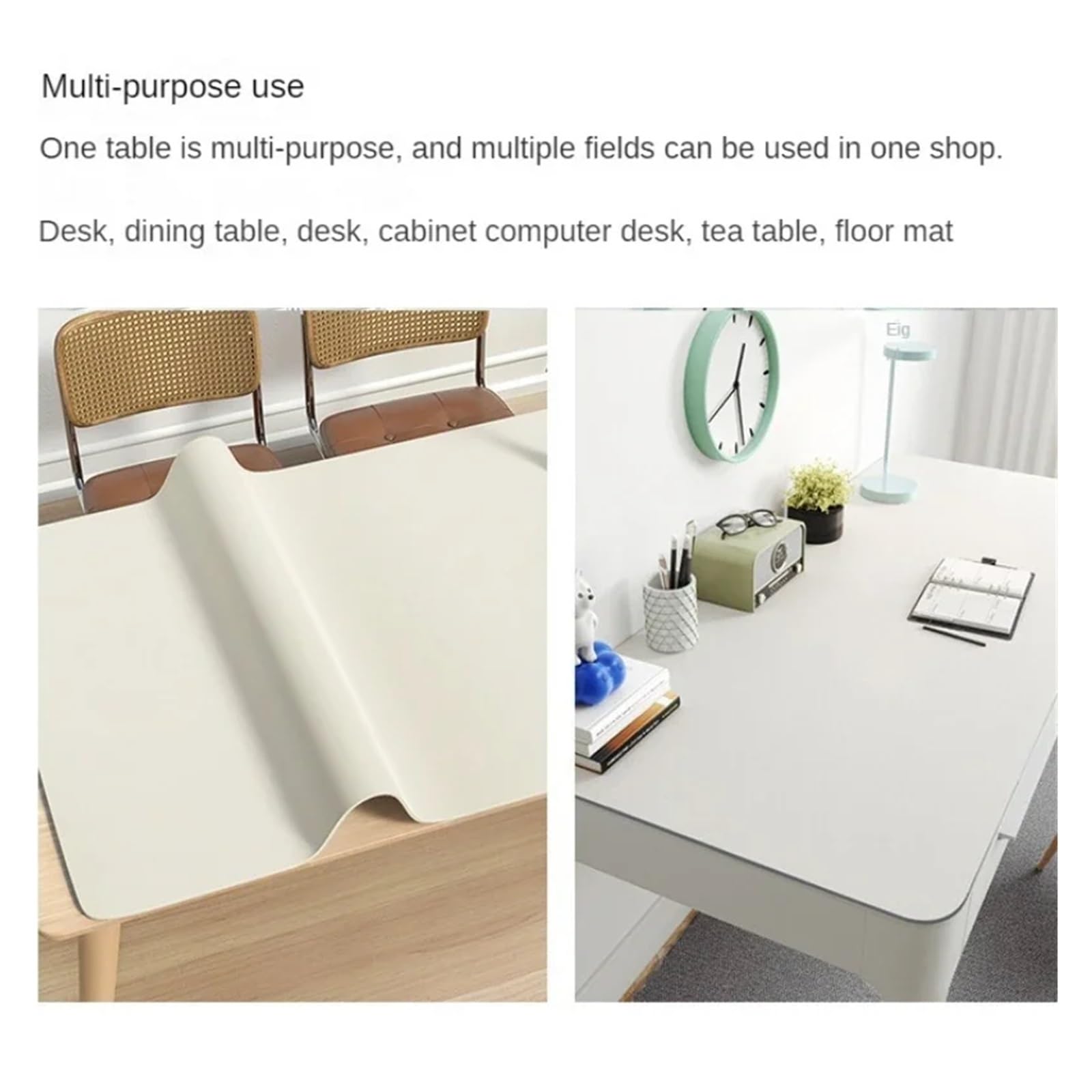Tappetino da scrivania in pelle, grande tovaglia impermeabile double face, copertura da tavolo facile da pulire for casa e armadietto(Color 2,50x120cm)