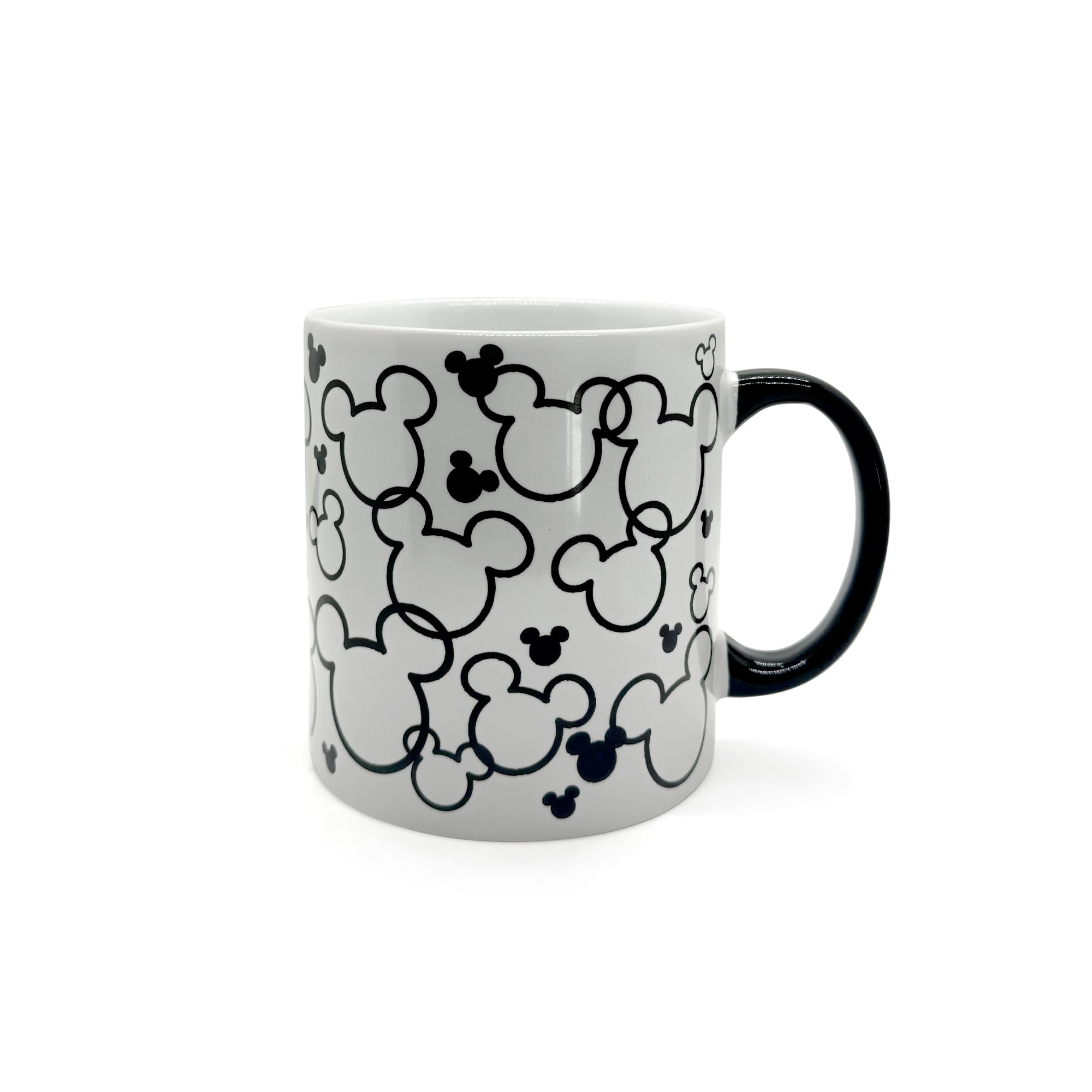 Disney Mickey Mouse Black and White Ceramic Mug, 20 Ounces