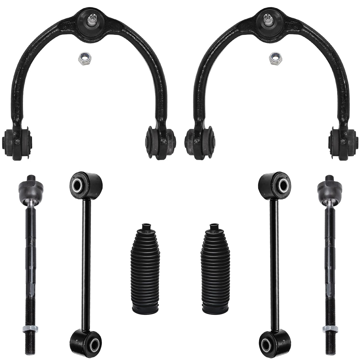 Detroit Axle - 8pc Front Control Arms Kit for 2005-2010 Jeep Grand Cherokee