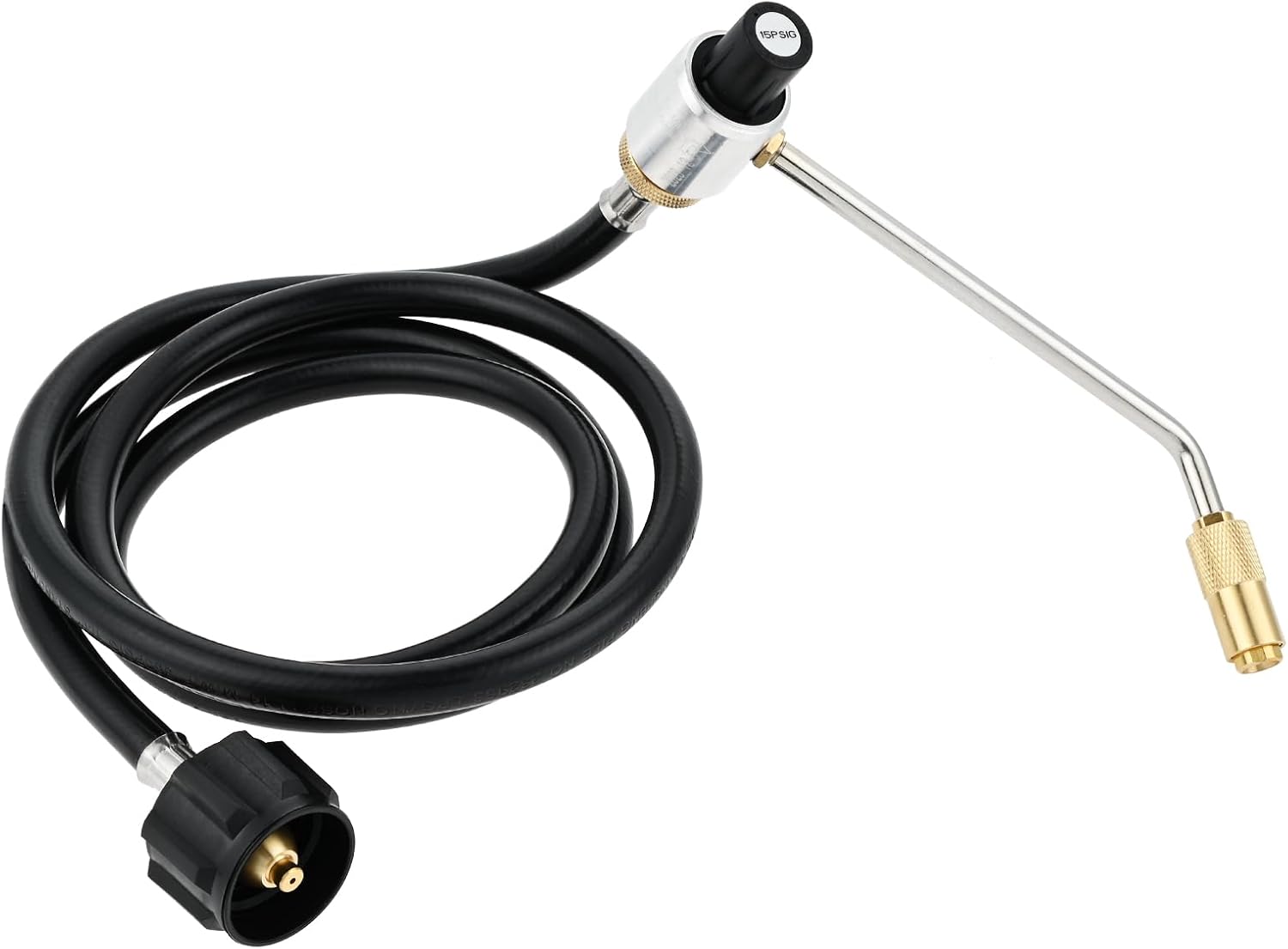 6FT Propane Adapter Hose with Stove Pressure Regulator, 1lb to 20lb Converter Hose for Propane Tank Connection Compatible with Jet-Boil Genesis 2 Burner Stove & Folding Gas Stoves