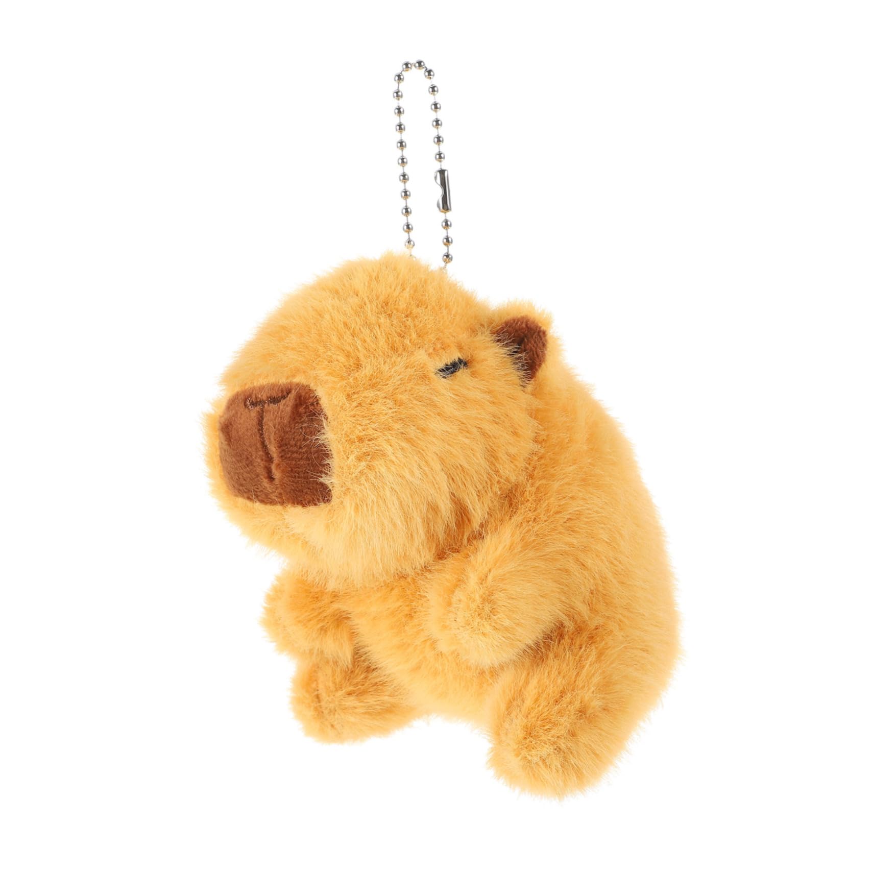 Yardwe Stuffed Capybara Keychain Charm Adorable Plush Animal Pendant for Schoolbags Cute Capybara Keychain Decor present for Birthday Valentine Day Christmas