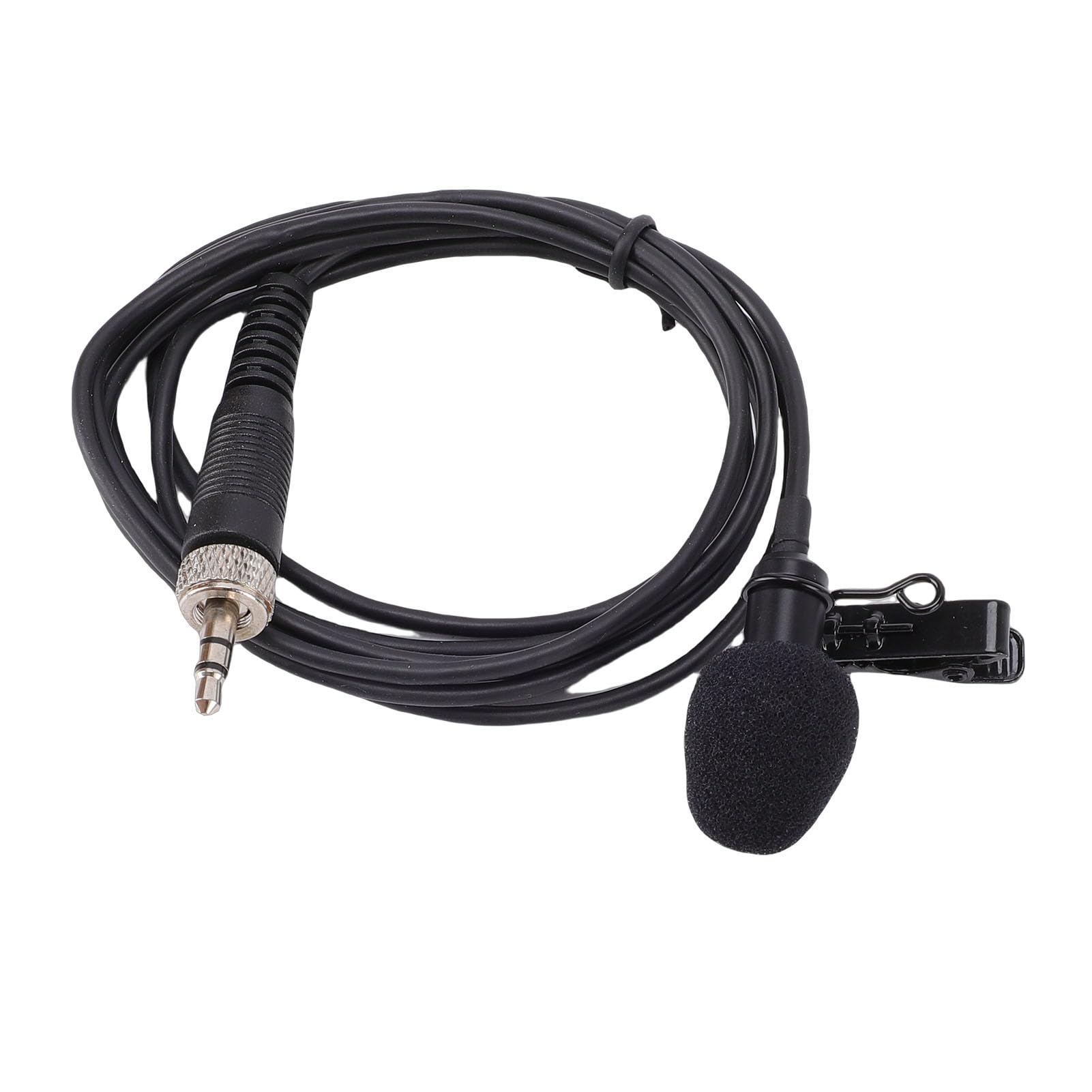 Omnidirectional Lavalier Microphone, Condenser Mic, Solid Metal Collar Clamp Mic for EW100 EW300 EW500 XS Wireless Transmitter, Ideal for Broadcasting Studio Recording