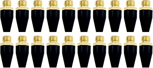 LIANXUE 20 piezas de goma negra de la herramienta de aire de la punta de la boquilla de aire de reemplazo de pistolas de soplado de goma de la punta