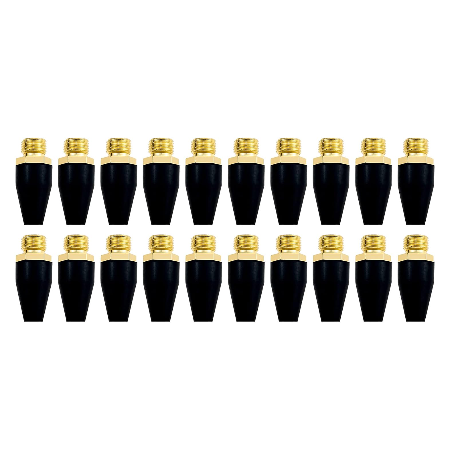 20 Pieces Black Rubber Air Tool Tip Air Nozzle Replacement Blow Handguns Rubber Tip Air Compressor Blower Nozzle Air Tool