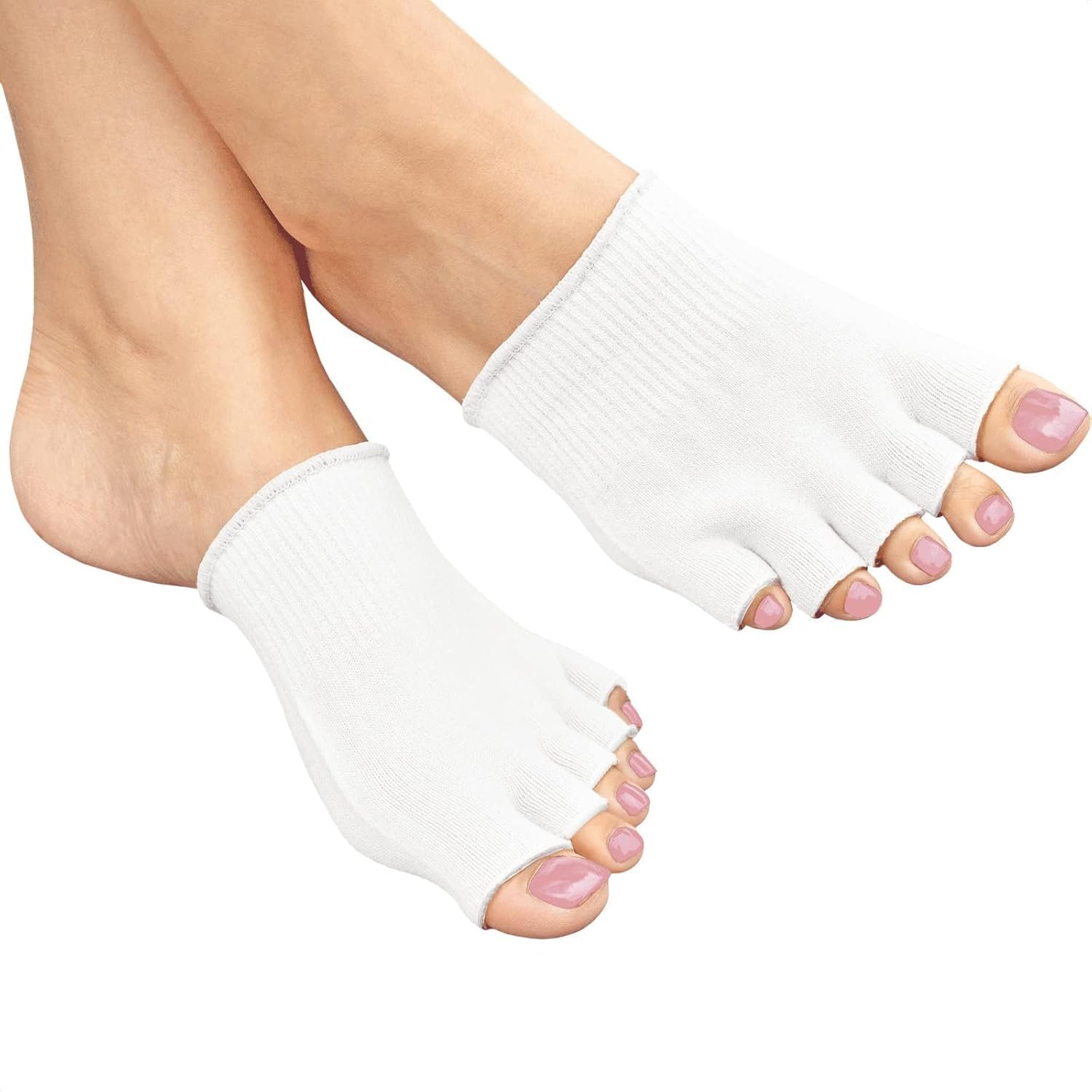 MARUTI Gel Toe Separators for Women Socks - 1 Pair Compression Toe Socks Toe Separator Socks for Women Toe Spacer Socks Toe Separator - Toe Compression Socks with Gel Toe Spacers for Women.-image-33
