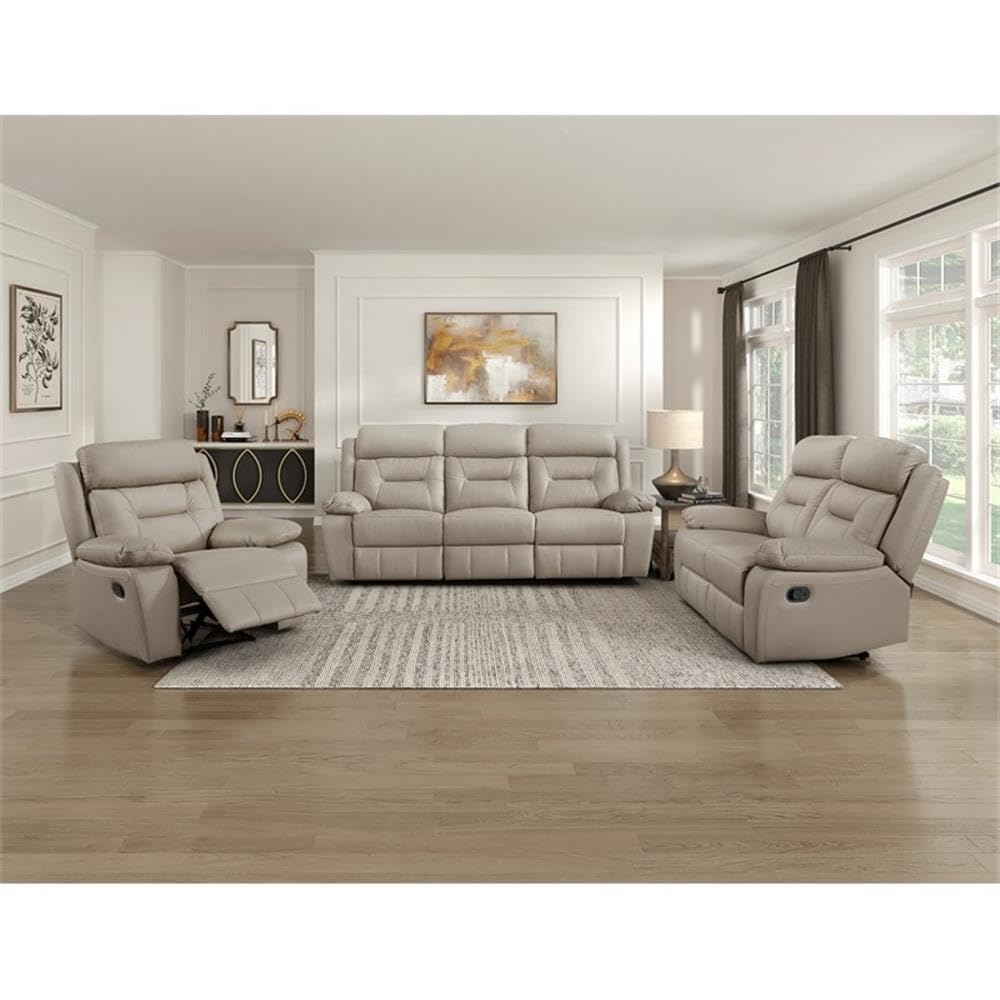 Amazon.com: Lexicon Laconia Leather Double Reclining Love Seat in