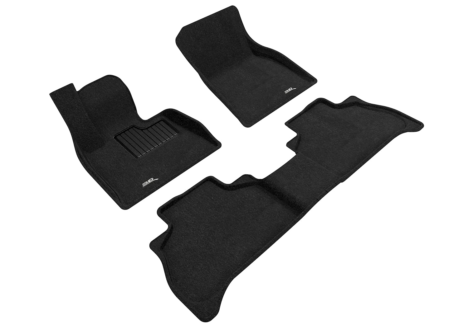 3D MAXpider Custom Fit Elegant Floor Mat (Black) for 2019-2022 BMW X5 (G05) - Complete Set