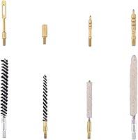 Vista 4 de Raiseek Kit de limpieza de pistola de aire .177 Cal y .22 Cal con fregona de algodón, cepillos de nailon y cable flexible