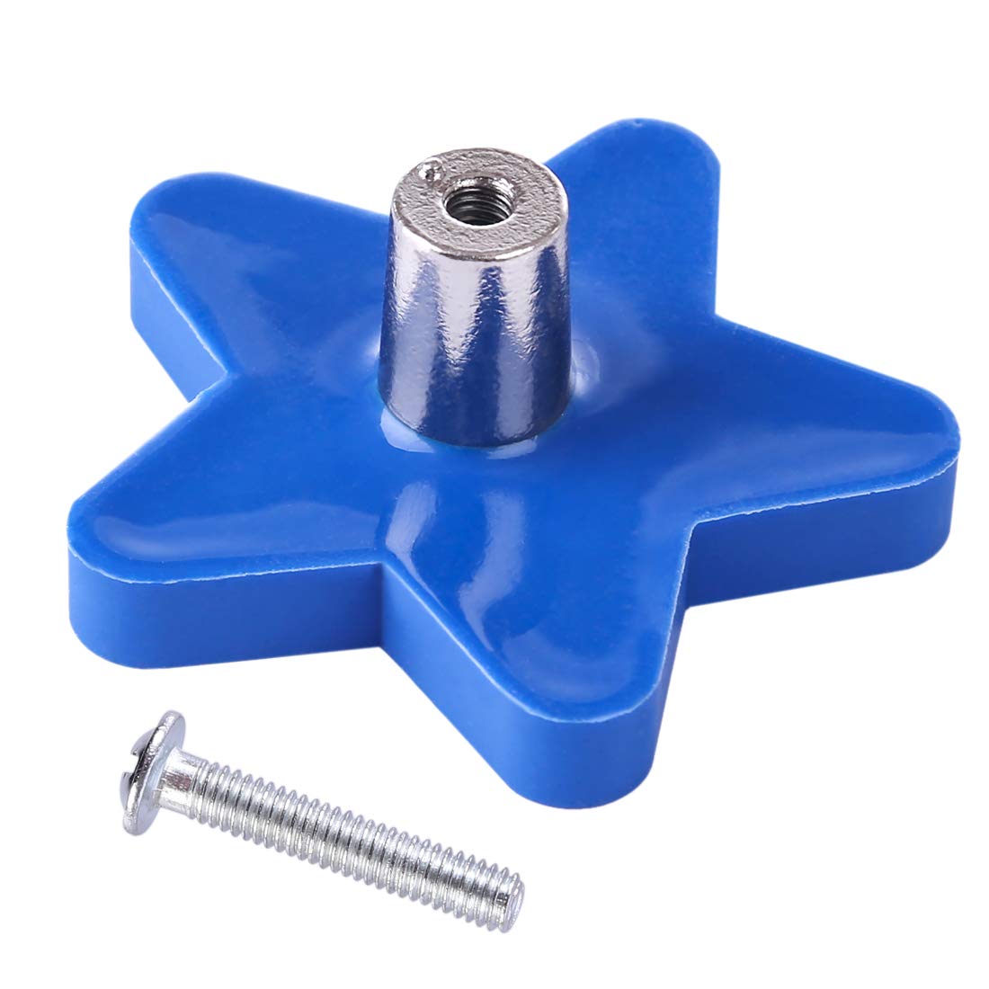 Pomelli e maniglie a forma di stella blu 10 pezzi per cassetti armadi porte
