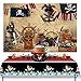 Pirate Décoration Anniversaire, Toile de fond et Nappe,Thème Pirate Fond de Photographie avec Motif de Drapeau de Pirate et Trésor,Pirate Party Décoration Banner Anniversaire fête enfant garçon fille
