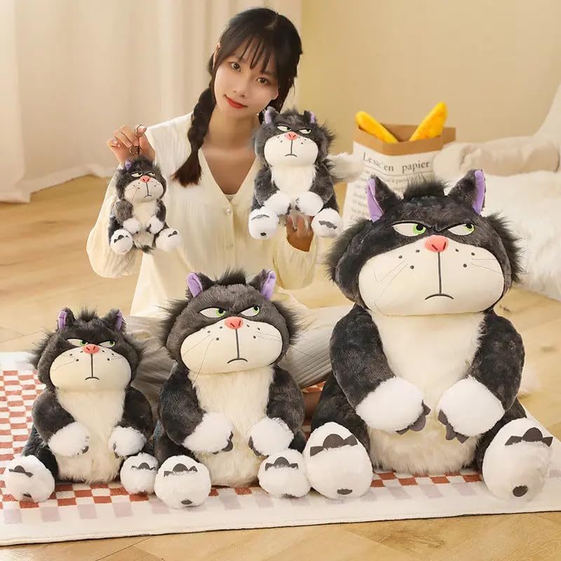 Image of Huggable Soft Toy Teddy Bear Adorable Plush Toys for Kids & Babies Cuddly Animal Stuffed Toy Safe & Huggable Gifts for Toddlers, Boys & Girls (Angry cat 35cm)