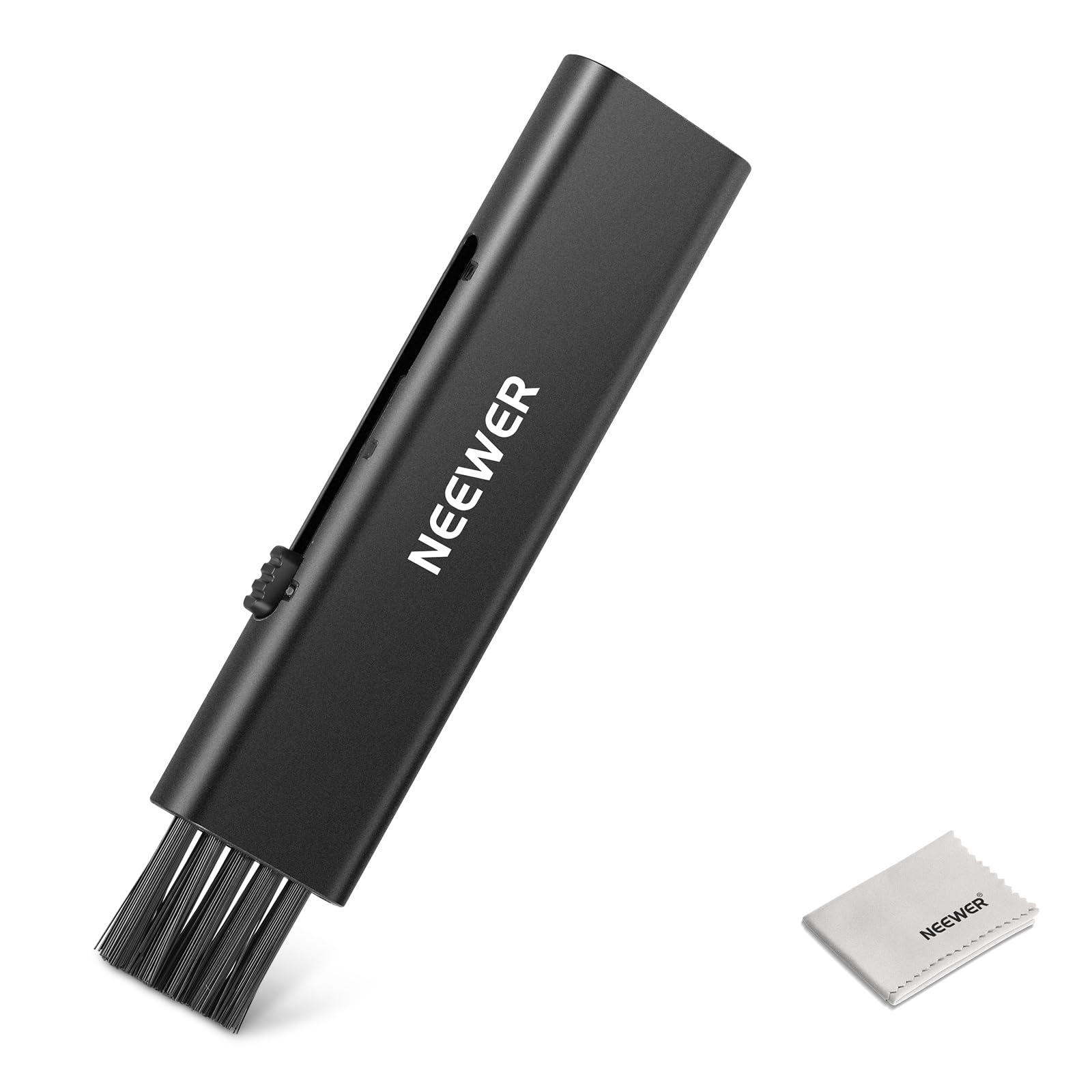 NEEWER 2 In 1 Camera Lens Cleaning Kit, 1x Lens Brush Pen + 1x Cleaning Cloth, for DSLR Camera, Electronics, Smartphones, Tablets, HM-45