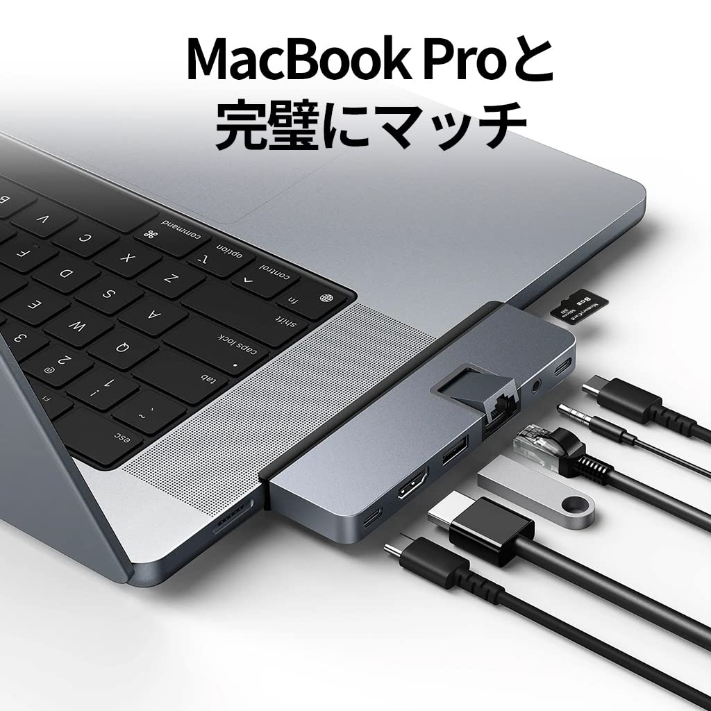 Amazon.co.jp: HyperDrive USB Type-C ハブ 7 in 2 [ USB-C 