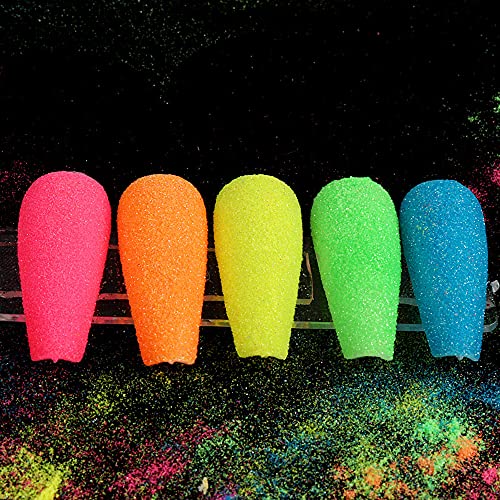 1 Stück Luminous Neon Nagelpuder Hautsicheres Pigment Nagelpuder Im Dunkeln leuchtendes Pigment für Frauen Mädchen… – Bild 4