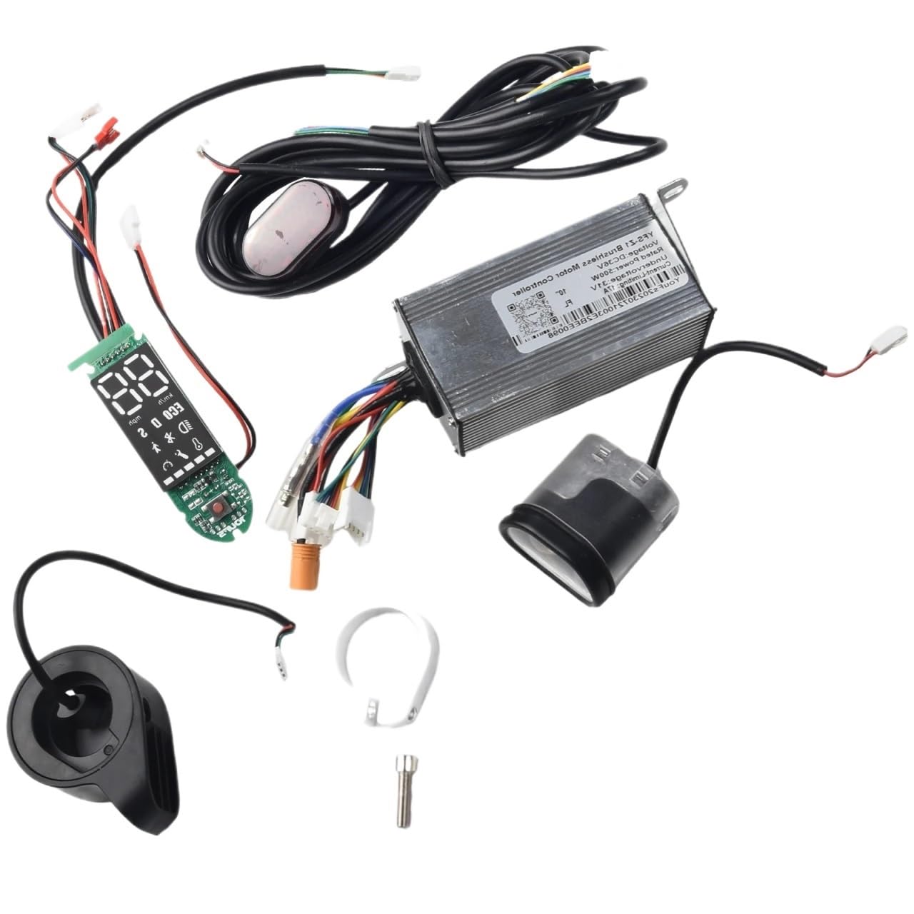 Centralina Monopattino Elettrico 36V 500W 17A Controller Dashboard Accelerator Adatto for 10 pollici Scooter elettrico Set di luci anteriori e posteriori Accessori for scooter