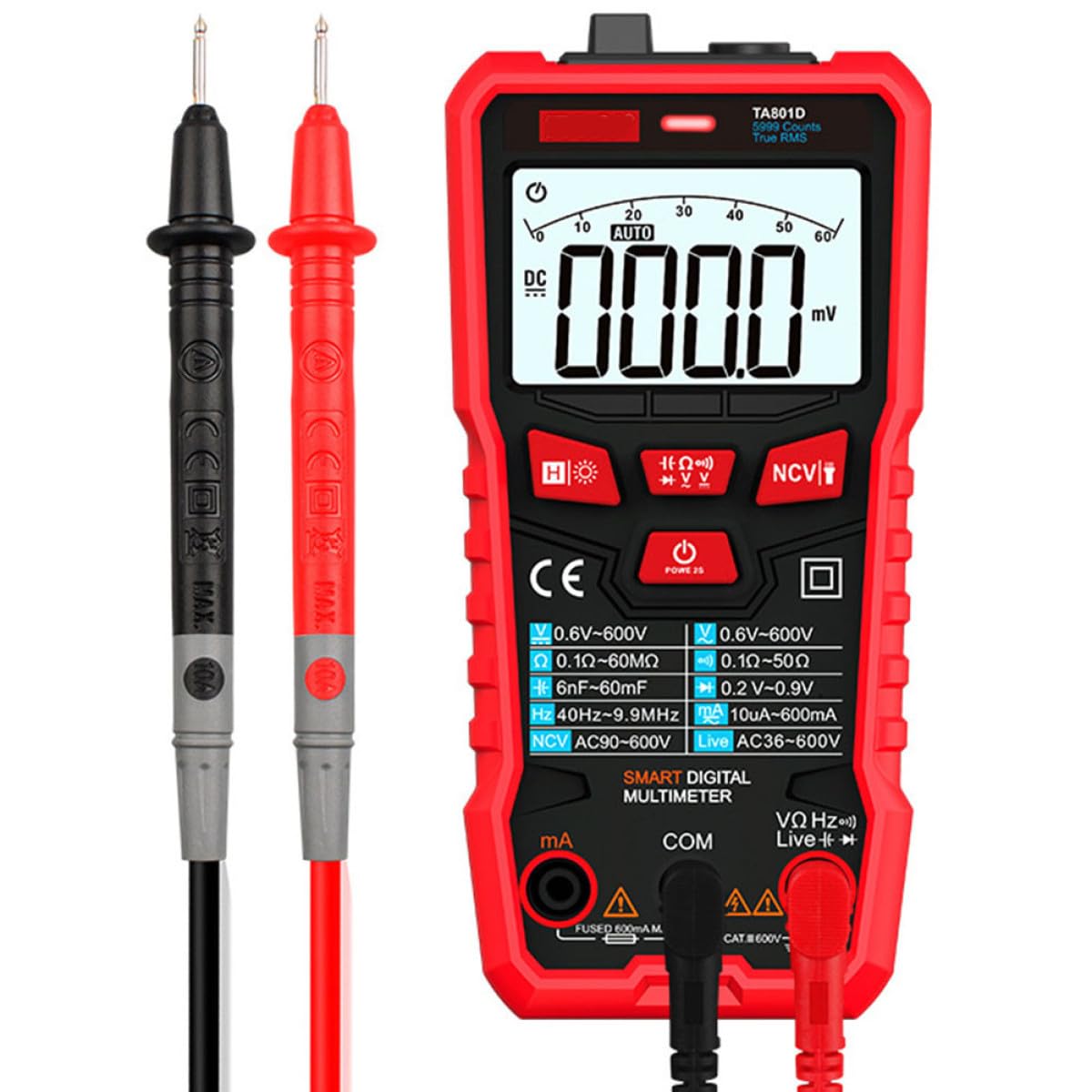 Automatisches Elektrisches Multimeter Ta801d für Spannung und Strommessung