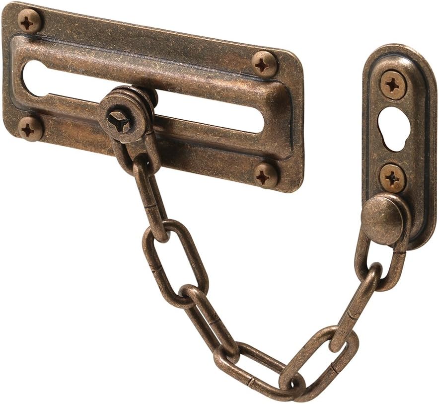 Prime-Line U 10533 Antique Brass Chain Door Guard (Single Pack)