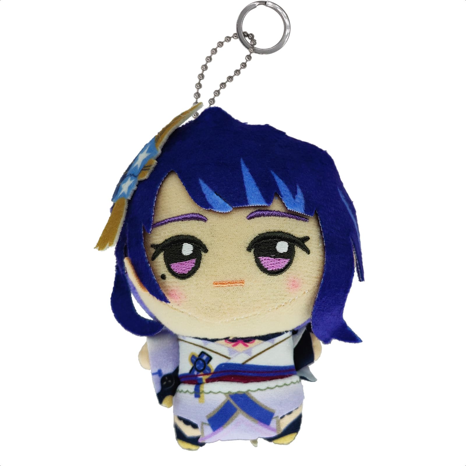 KOOLIYA Small Size Genshin Impact Figure Plush Doll - Raiden (4 inch), Keychain Anime Figure Soft Stuffed Gift for Game Fans (Raiden)